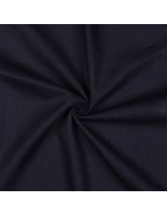 Tissu lin coton - Bleu marine