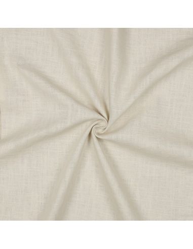 Tissu lin coton - Beige