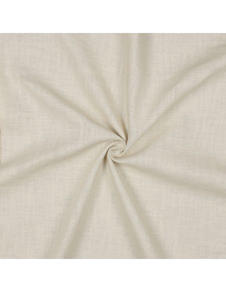 Tissu lin coton - Beige