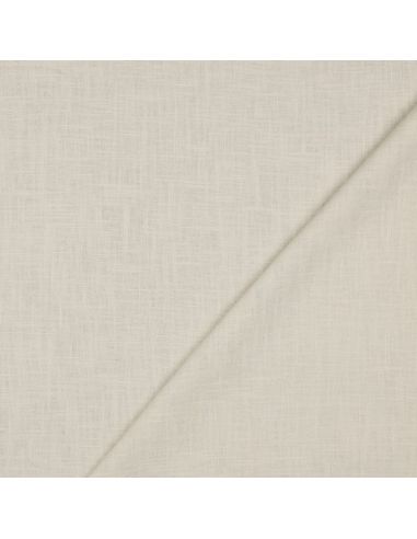 Tissu lin coton - Beige