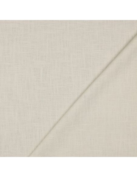 Tissu lin coton - Beige