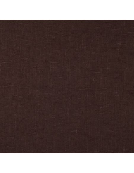 Tissu lin coton - Chocolat