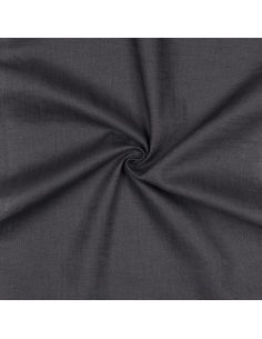 Tissu lin coton - Gris anthracite