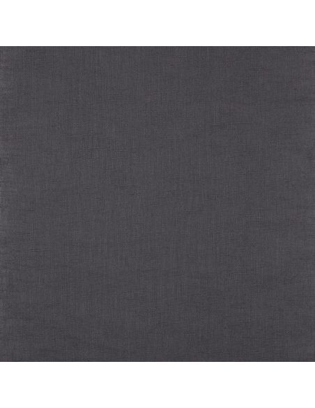 Tissu lin coton - Gris anthracite