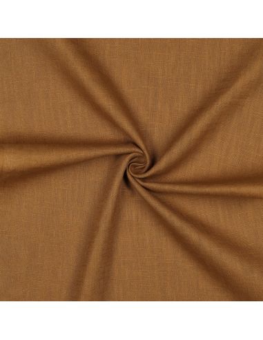 Tissu lin coton - Caramel