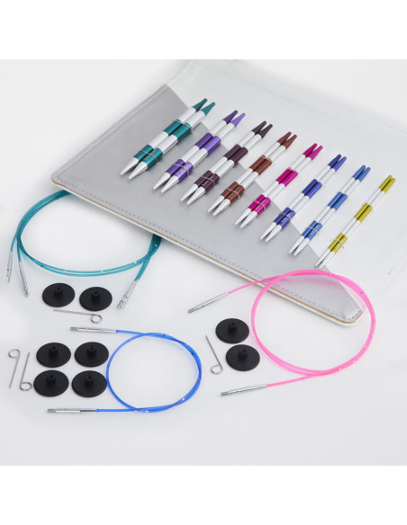 Trousse aiguilles à tricoter circulaires KnitPro Deluxe SmartStix