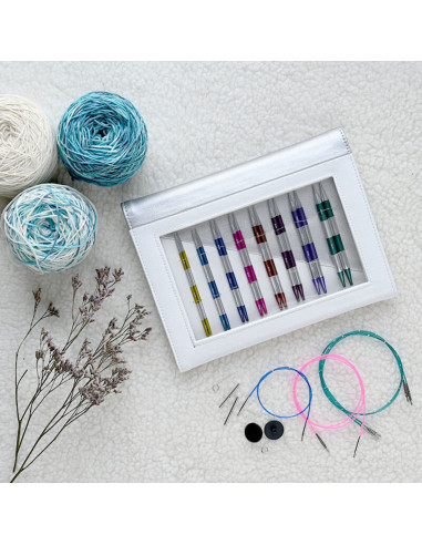 Trousse aiguilles à tricoter circulaires KnitPro Deluxe SmartStix