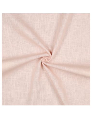 Tissu lin coton - Saumon