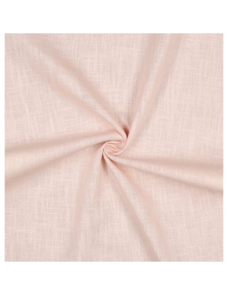 Tissu lin coton - Saumon
