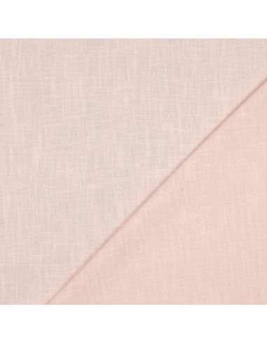 Tissu lin coton - Saumon