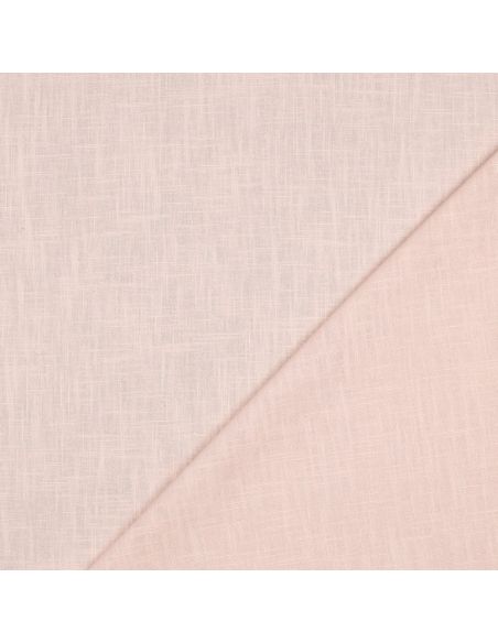 Tissu lin coton - Saumon
