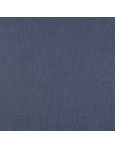 Tissu lin coton - Bleu jeans