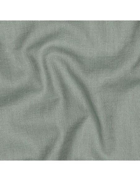 Tissu lin coton - Vert de gris