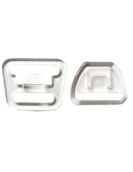 Fermoir clip pour soutien-gorge d´allaitement - Transparent