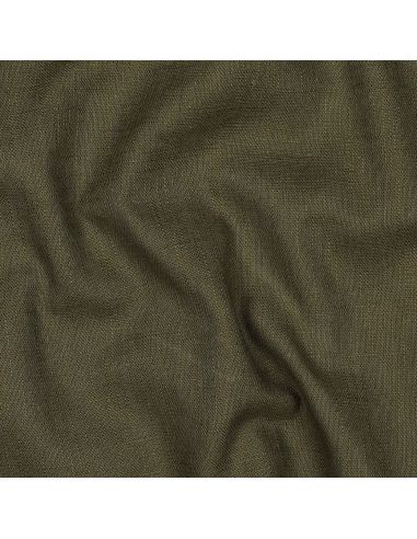 Tissu lin coton - Kaki