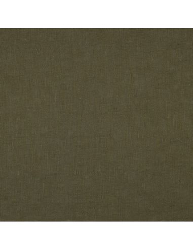 Tissu lin coton - Kaki