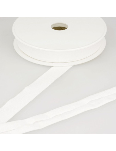 Biais jersey viscose - Blanc