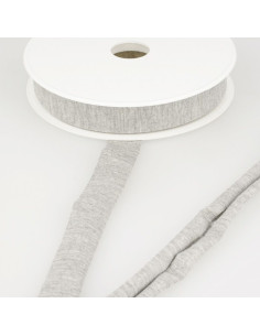 Biais jersey viscose - Gris souris