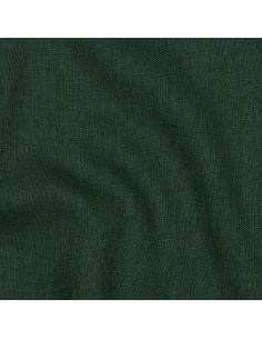 Tissu lin coton lavé - Vert sapin 2