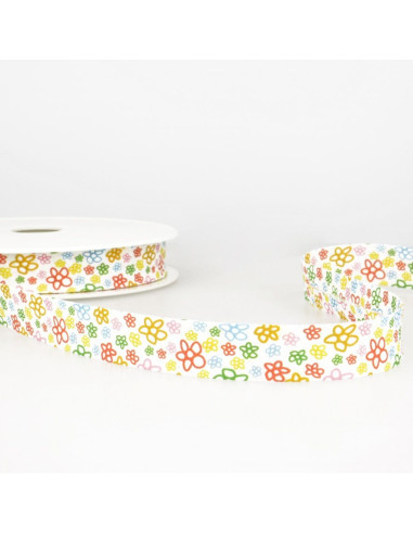 Biais fleurs - Multicolore