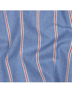 Tissu Denim léger à rayures larges - Bleu clair 2