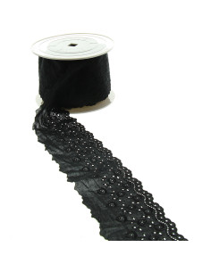 Broderie anglaise Lise 76 mm - Noir