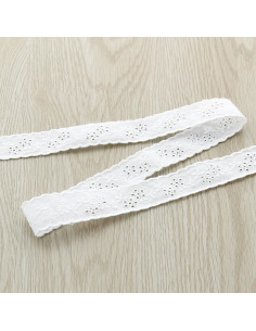 Broderie anglaise Romane - Blanc