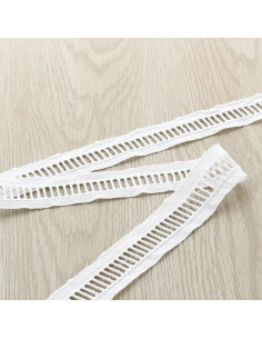 Broderie jour échelle - Blanc