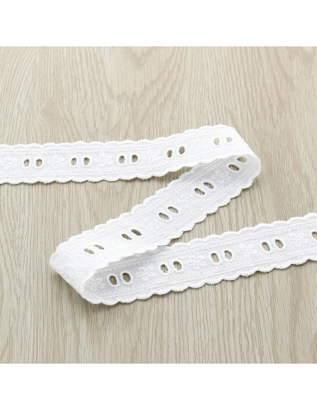 Broderie anglaise Nina - Blanc