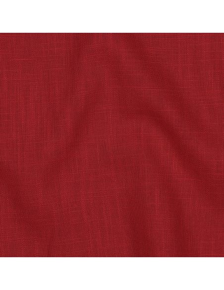 Tissu lin coton lavé - Rouge