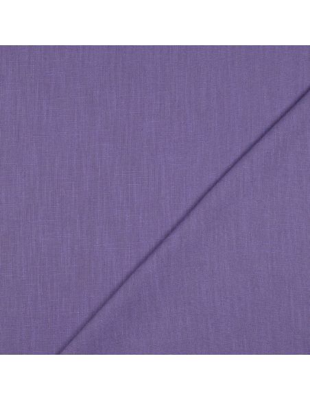 Tissu lin coton lavé - Violet