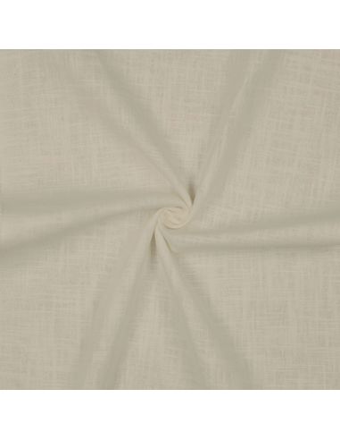 Tissu lin coton lavé - Écru
