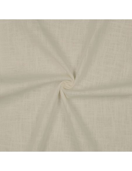 Tissu lin coton lavé - Écru