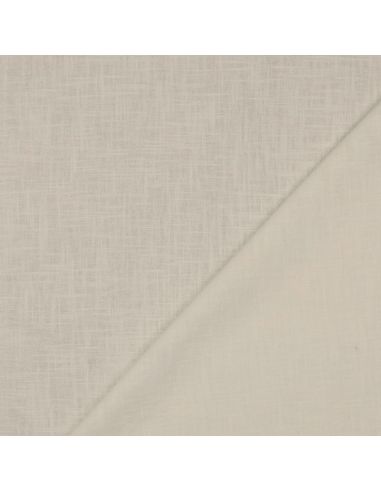 Tissu lin coton lavé - Écru