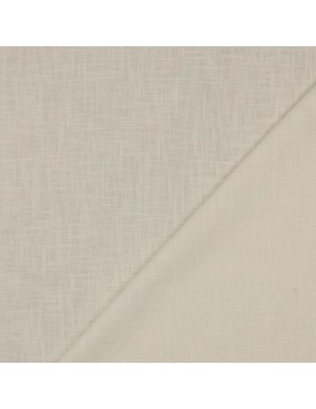 Tissu lin coton lavé - Écru