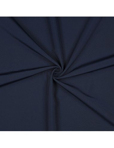 Tissu softshell déperlant envers micro polaire - Bleu marine
