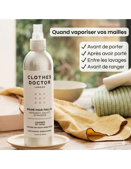Spray rafraîchissant pour tricots – Lavande & Thym