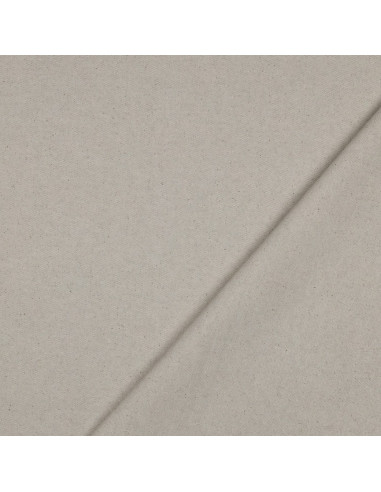 Toile de coton canvas aspect lin - Naturel