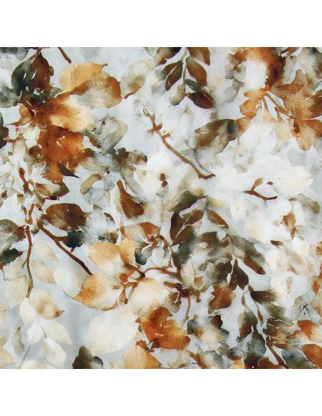 Tissu viscose Aquarelle - Orange brûlé