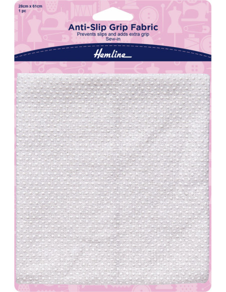 Tissu antidérapant à coudre pour pyjamas et chaussons - 28 cm x 61 cm