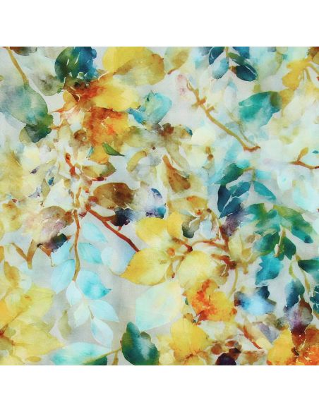 Tissu viscose Aquarelle - Jaune