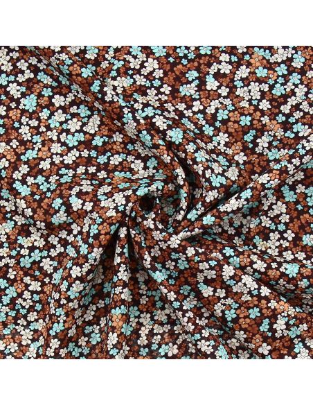 Tissu viscose Myosotis - Roux