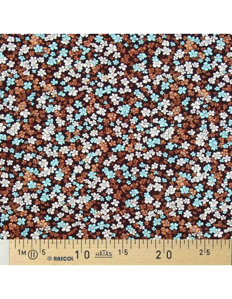 Tissu viscose Myosotis - Roux