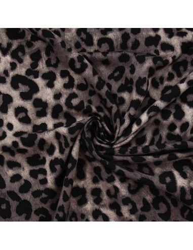 Tissu viscose Léopard - Fauve