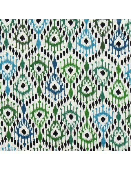 Tissu viscose Paon - Vert