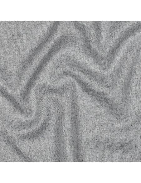 Tissu gabardine viscose brossée premium - Gris chiné clair