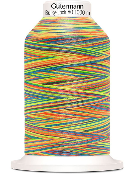 Cône fil mousse Gütermann Bulky-Lock Multicolour 1000 m