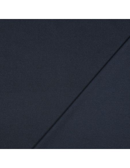 Tissu gabardine viscose brossée premium - Bleu marine