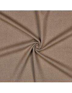Tissu gabardine viscose brossée premium - Sable chiné