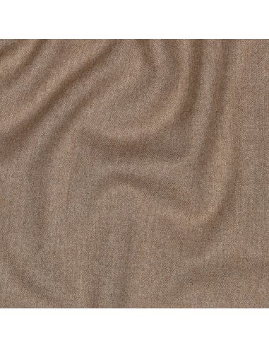 Tissu gabardine viscose brossée premium - Sable chiné